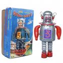 Robot - Astro-Scout - Wind Up - Vintage Robot Métal in box - Schylling