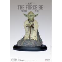 Star wars - Statuette Yoda on Dagobah - Resine collector 999ex - Attakus
