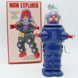 Robot - Moon Explorer - Vintage metal walking robot - Schylling