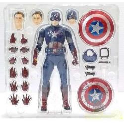 Marvel - Figurine Captain America 16 cm - Avengers assemble edition ShFiguarts - Bandai