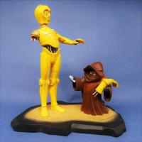 Star wars Animated  - C-3PO & Jawa statue résine - Gentle giant