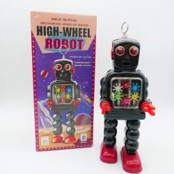 High wheel robot - Style Japan Robot Métal & plastique néo vintage - Ha HA toy