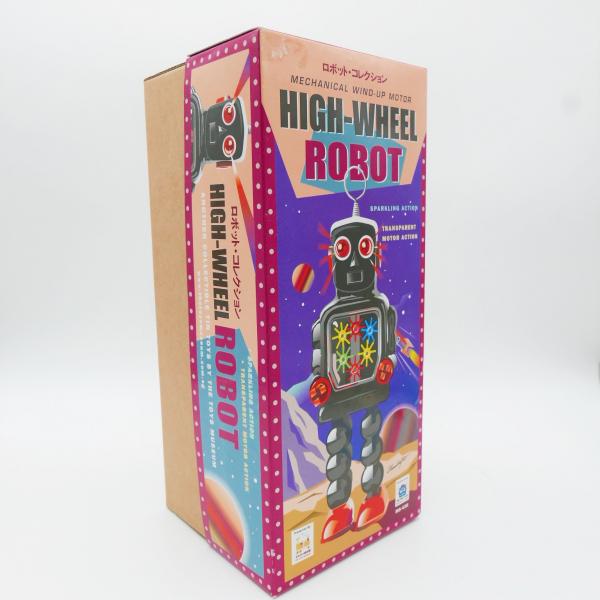 その他 HIGH-WHEEL ROBOT High Wheel Robot. Vintage Tin Plate Toy Robot, Yoshiya