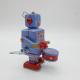 Retro collector metal & plastic tin Robot - Drum robot neo Vintage - Battery operated