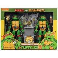 Les tortues ninja - coffret 2 figurines Raphael & Michelangelo - Neca - Nickelodeon