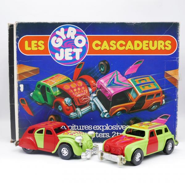 gyro jet - les cascadeurs - jouet jeu vintage années 80 boîte - meccano