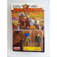 Dino riders-Finn & quark-figurines en boîte-IDEAL-1987