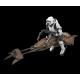 Star Wars-Scoot trooper & Speeder Bike-Maquette-Bandai