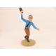 Figurine collection officielle Tintin n°47 Bobby Miles menaçant