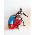 X-or figurine articulée - Space sheriff Gavan & Moto roller sky - Bandai
