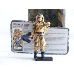 Gi joe - Dusty/cavalier du désert & fiche - Figurine rétro complète - Hasbro