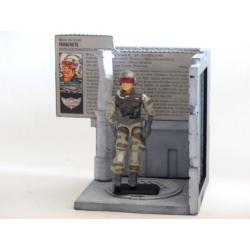 Gi joe - Figurine Parachute / Airborne V2 & fiche - Hasbro