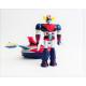 Goldorak métal &  soucoupe Plastique en boîte - Edition miniature gashapon -  Popy