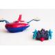 Goldorak métal &  soucoupe Plastique en boîte - Edition miniature gashapon -  Popy