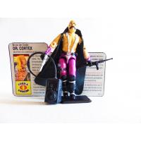 Gi joe - Figurine Dr Cortex /Dr Mindbender & fiche rétro complète - Hasbro