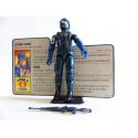 Gi joe - Figurine Cobra / Cobra officer V1 & fiche rétro complète - Hasbro