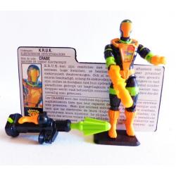 Gi joe - Figurine Crabe / Cobra B.A.T & fiche rétro complète - Hasbro