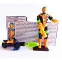 Gi joe - Figurine Crabe / Cobra B.A.T & fiche rétro complète - Hasbro