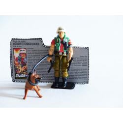 Gi joe - Figurine Vigilor & Crocs d'acier / Low & order & fiche rétro complète - Hasbro