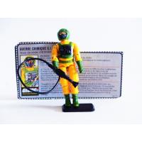 Gi joe - Figurine Oxygène / Airtight & fiche rétro complète - Hasbro