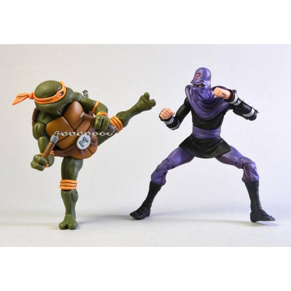 Tortues ninja - coffret 2 figurines Michelangelo & foot soldier - Neca
