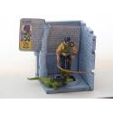 Gi joe - Figurine Alligator / croc master vintage & fiche rétro complète - Hasbro
