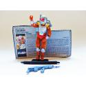 Gi joe - Figurine Chalumeau / Charboil vintage & fiche rétro complète - Hasbro