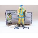 Gi joe - Figurine Esquimau / Sub zéro vintage & fiche rétro complète - Hasbro