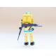 Gi joe - Figurine Esquimau / Sub zéro vintage & fiche rétro complète - Hasbro