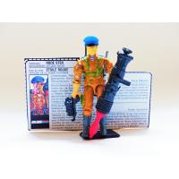 Gi joe - Figurine Etoile rouge / Red star vintage & fiche rétro complète - Hasbro