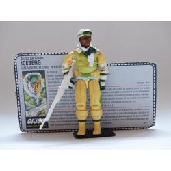 Gi joe - Figurine Iceberg vintage & fiche rétro complète - Hasbro