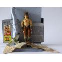 Gi joe - Figurine Aigle noir / Raptor vintage & fiche rétro complète - Hasbro