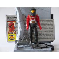 Gi joe - Figurine Astro vipère / Astro viper vintage & fiche rétro complète - Hasbro