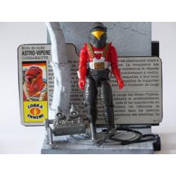 Gi joe - Figurine Astro vipère / Astro viper vintage & fiche rétro complète - Hasbro