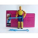 Gi joe - Figurine Atémi / T'Jbang vintage & fiche rétro complète - Hasbro