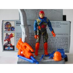 Gi joe - Blast off action figure & file card rétro complete - Hasbro