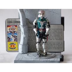 Gi joe - Figurine Cobra Commander vintage & fiche rétro complète - Hasbro