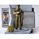 Gi joe - Figurine Faucon / Falcon vintage & fiche rétro complète - Hasbro