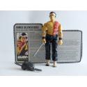 Gi joe - Figurine Pied Blindé / Quick Kick vintage & fiche rétro complète - Hasbro