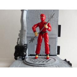 Gi joe - Figurine Spectra / Jinx vintage & fiche rétro complète - Hasbro