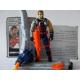 Gi joe - Figurine Vengeur / Mercer vintage & fiche rétro complète - Hasbro