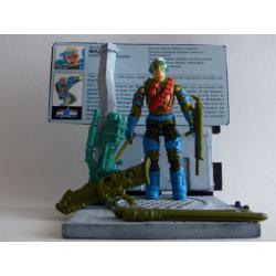 Gi joe - Figurine Mirage vintage & fiche rétro complète - Hasbro