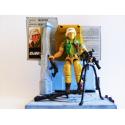 Gi joe - Figurine Vigilor / Law V2 vintage & fiche rétro complète - Hasbro