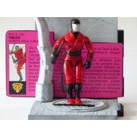 Gi joe - Figurine Yakuza / Slice vintage & fiche rétro complète - Hasbro