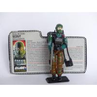 Gi joe - Figurine Scout / Beach Head vintage & fiche rétro complète - Hasbro