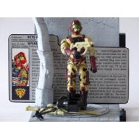 Gi joe - Figurine Vipère Rock / Rock Viper vintage & fiche rétro complète - Hasbro