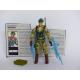 Gi joe - Figurine Marathon / Recoil vintage & fiche rétro complète - Hasbro