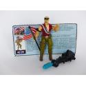 Gi joe - Figurine Gung Ho V2 vintage & fiche rétro complète - Hasbro