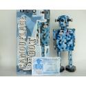 Space trooper - Retro collector metal & plastic tin Robot - HA HA Toy