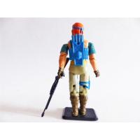 Gi joe - Figurine Zandar vintage & fiche rétro complète - Hasbro